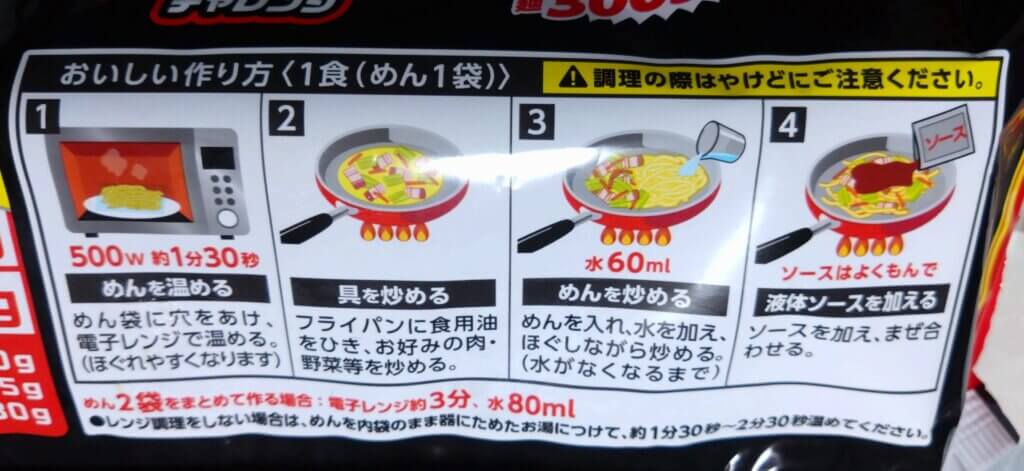 パッケージ裏の作り方